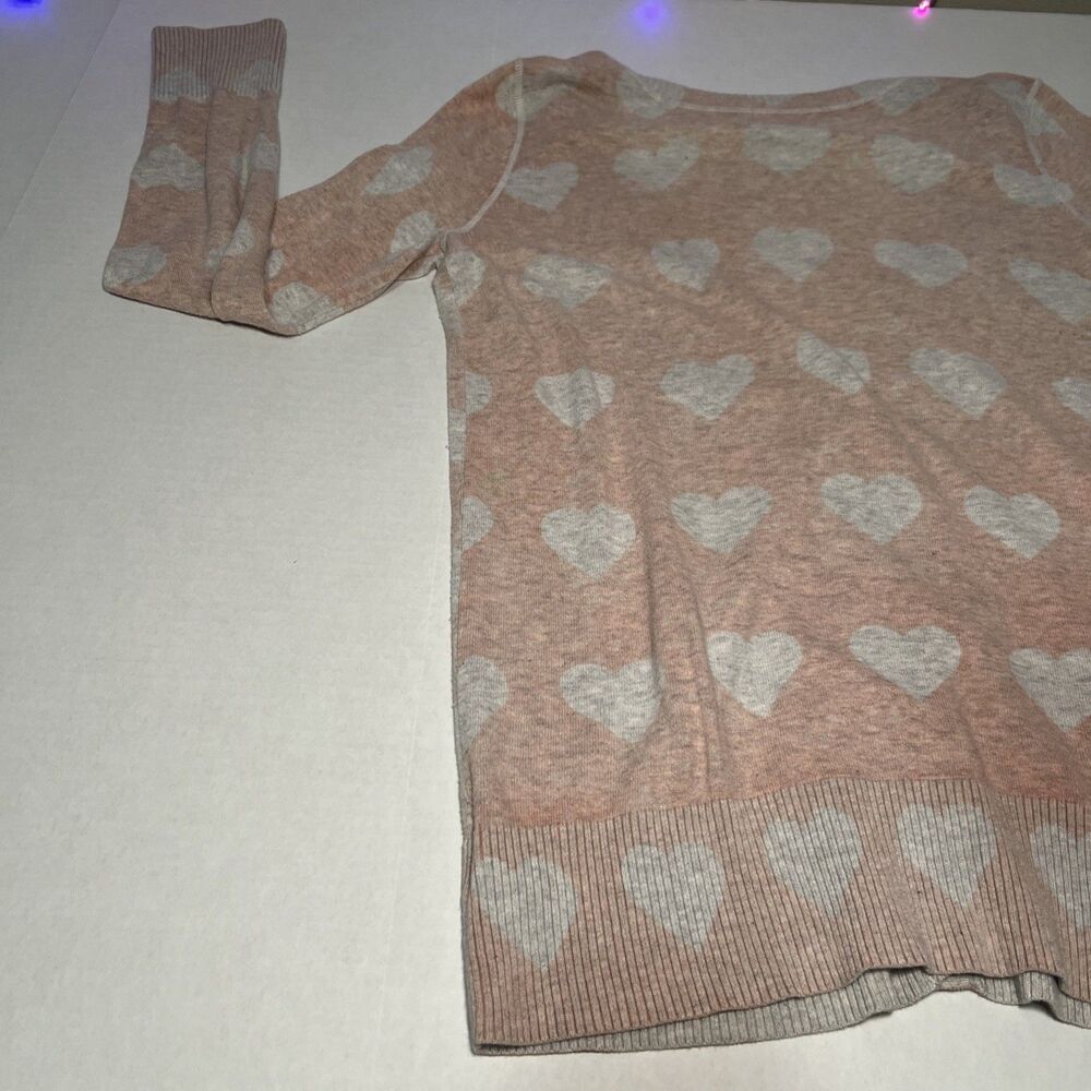 Mossimo Large V Neck Cardigan Hearts Valentine's Whimsy Coquette - Picture 8 of 8